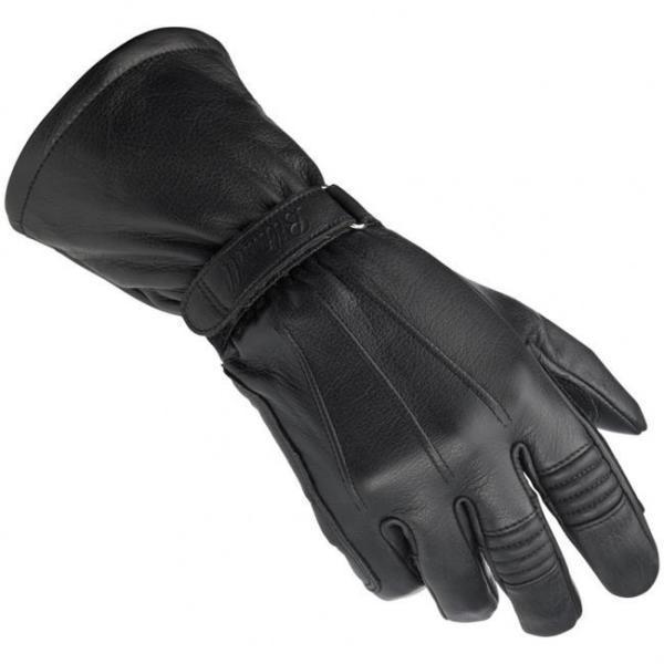 New Black Leather Biltwell Gauntlet Gloves Men's Small