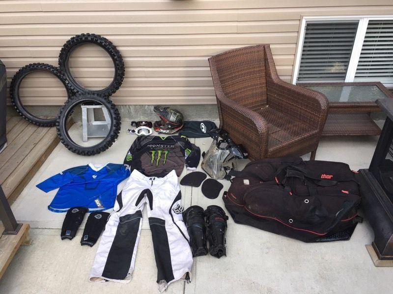 Dirt bike parts and gear