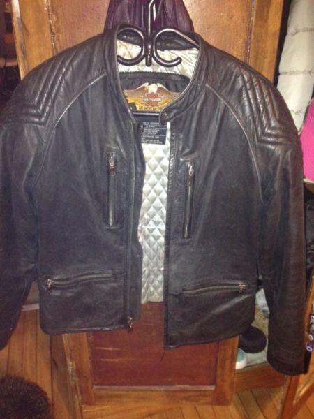 Womens leather Harley jacket