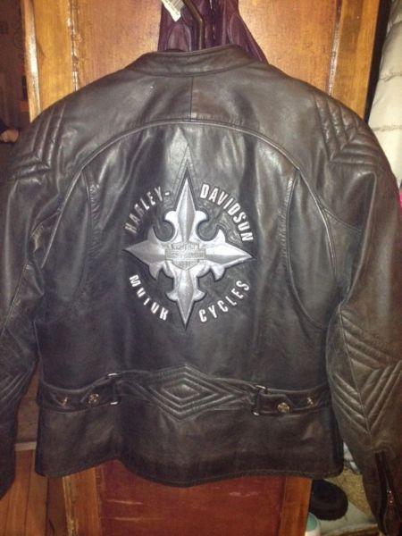 Womens leather Harley jacket