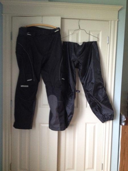 Joe Rocket Ballistic Motorcycle Pants with Zip-On Rain Pant
