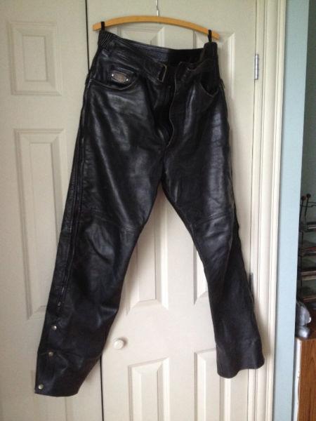 Joe Rocket Leather Pants Size 34 Waist