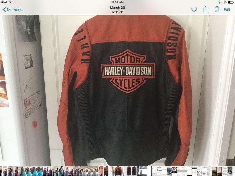 Harley light weight leather jacket