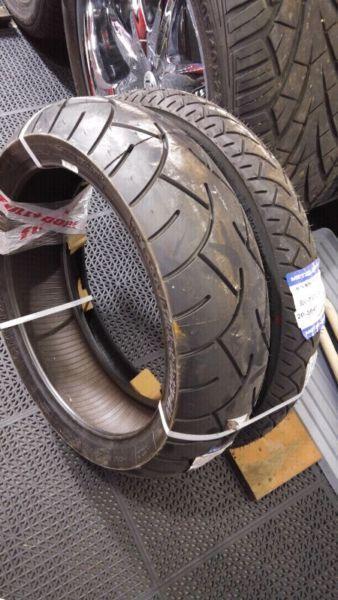 New Motorcycle Tire package