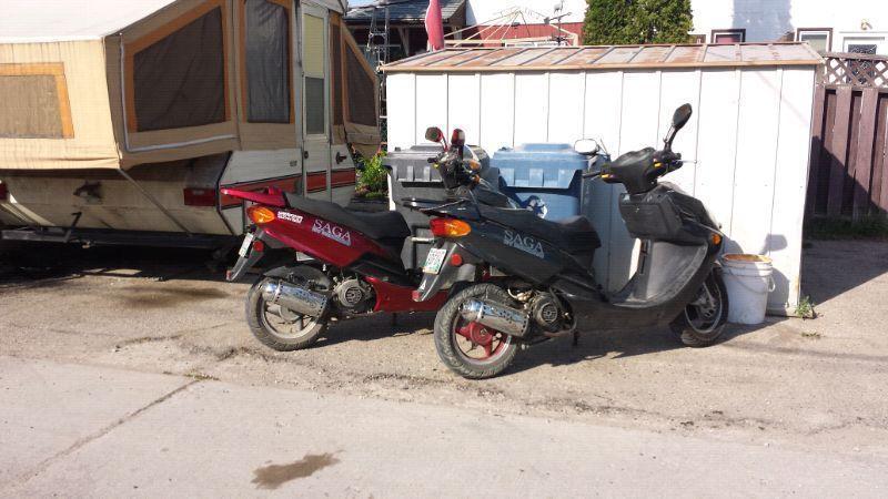 50 cc scooter (with TWO part scooters)