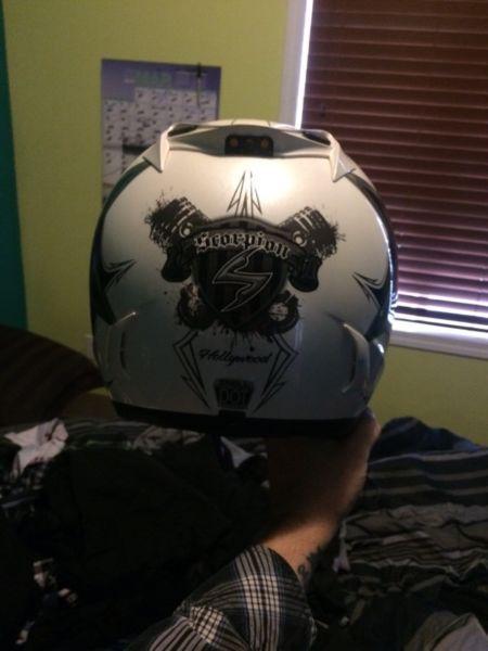 FXR helmet. Scorpion helmet, gloves and riding boots