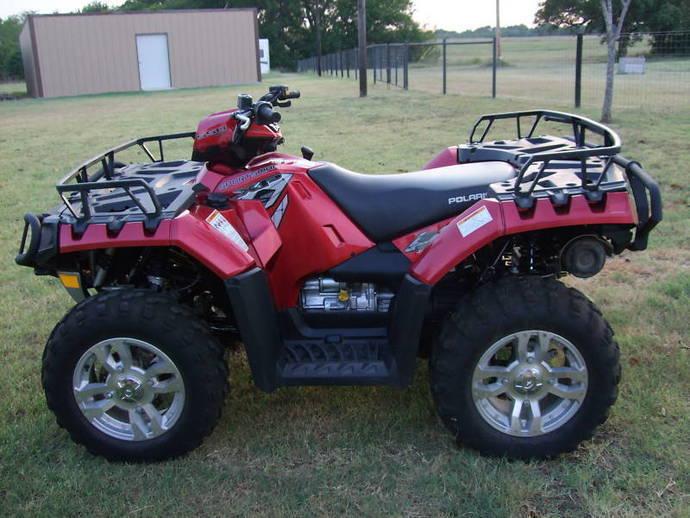 550 POLARIS ATV IN GREAT SHAPE _ LOW KMS_ C/W WITH PLOW + 2UP!