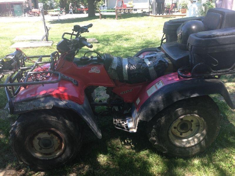 i have a suzuki kingquad for sale 1800 come with spear motor