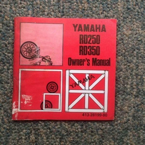 1973 Yamaha RD350 Owners Manual