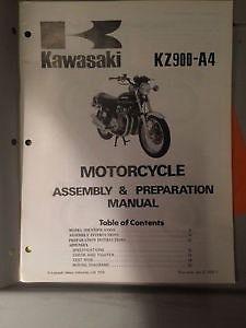 1976 Kawasaki KZ900-A4 Assembly and Preparation Manual