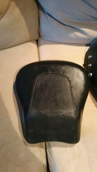 Stock Harley seat and back seat