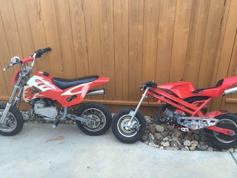 Two pocket bikes for parts