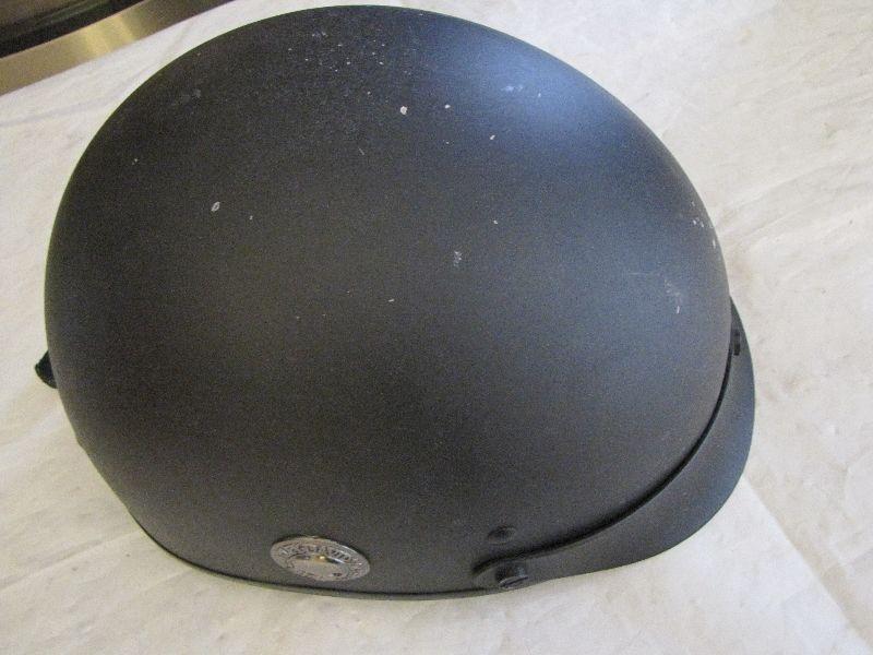 Open Face Helmet used, DOT approved