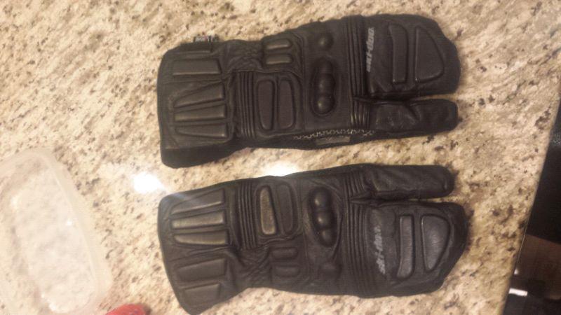 Skidoo Snowmobile gloves Leather