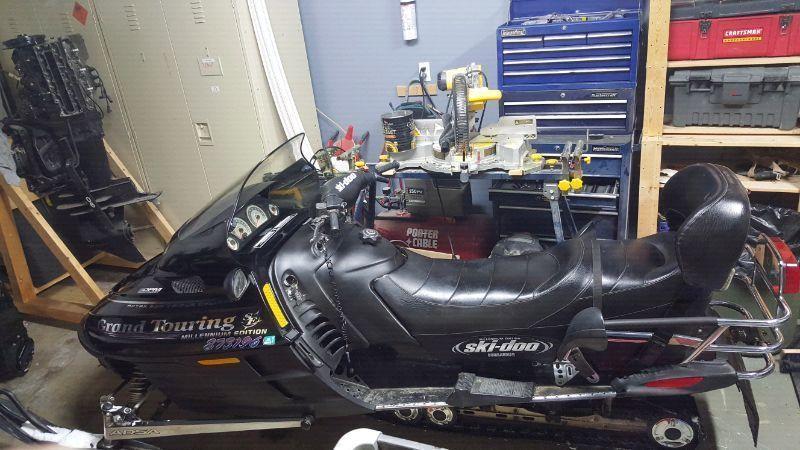 2001 Skidoo Grand Touring Millennium Edition. Only 2100 miles!