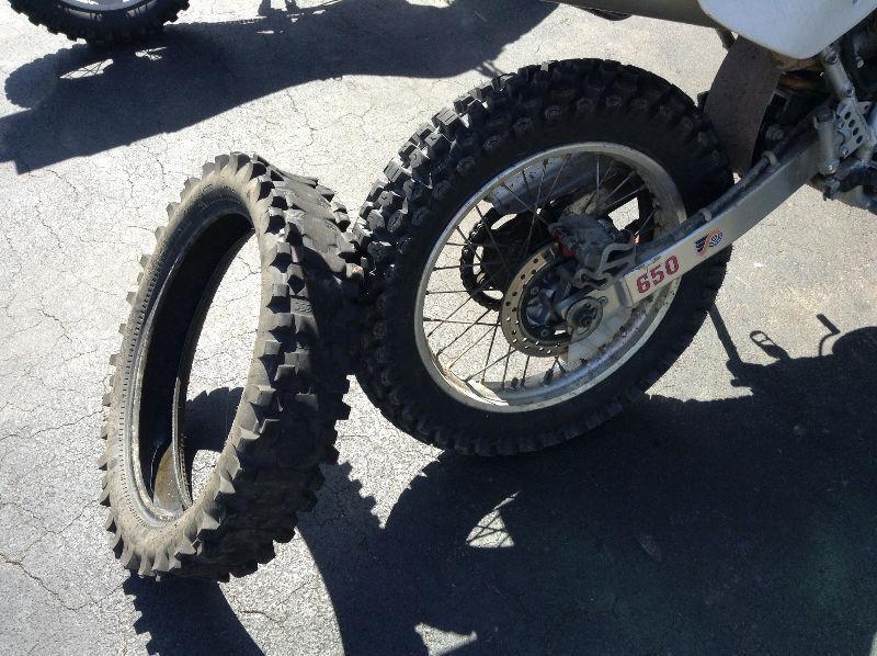 Dirt bike tire changes