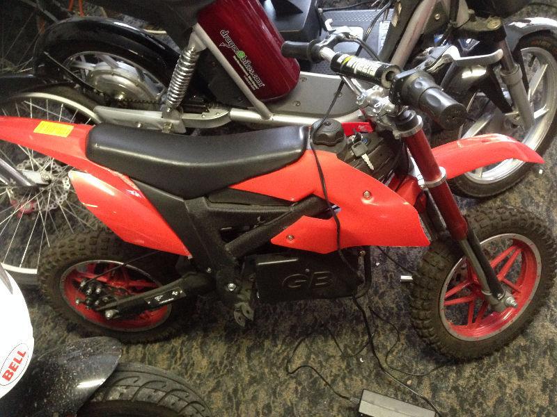 electric dirt bike brand new with warranty for only 459