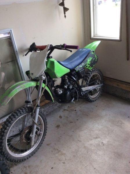 1987 KX80, new top end. Needs lower con rod bearing