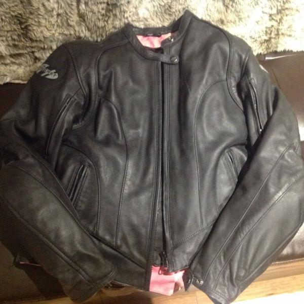 Joe Rocket ladies leather motorcycle jacket