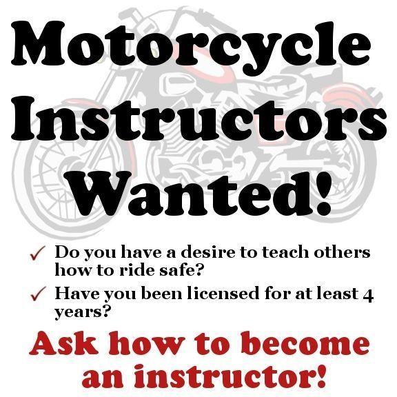 Wanted: Motorcycle Instructors Wanted!
