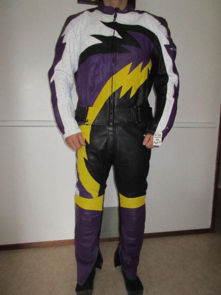 NEW - Teknic Leather Motorcycle Suit (Jacket & Pants)