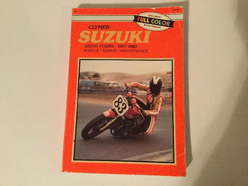 Suzuki GS750 Fours 1977-1982 Shop Manual GS750L GS750E GS750T