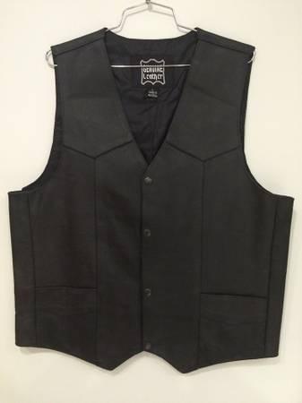 Leather Cowhide Motorcycle Vest