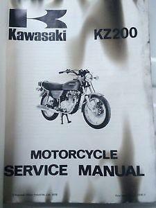 1976 Kawasaki Factory KZ200 Service Manual