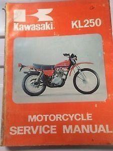 1977 1978 Kawasaki Kl250 Service Manual