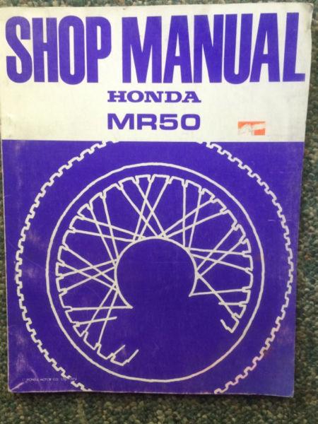 Honda Elsinore MR50 Shop Manual