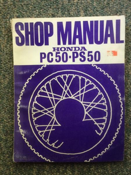 Honda PC50 PS50 Shop Manual