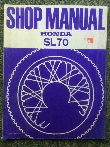 Honda SL70 Shop Manual