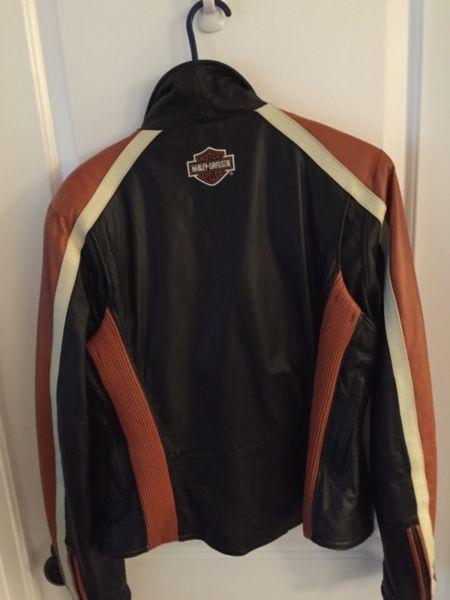 Ladies leather Harley jacket