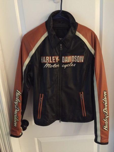 Ladies leather Harley jacket