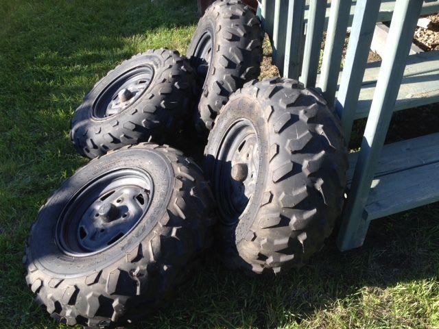 Dunlop ATV tires and rims