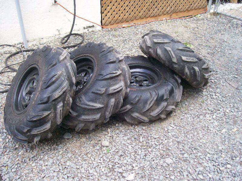 Honda Rincon rims on mud tires