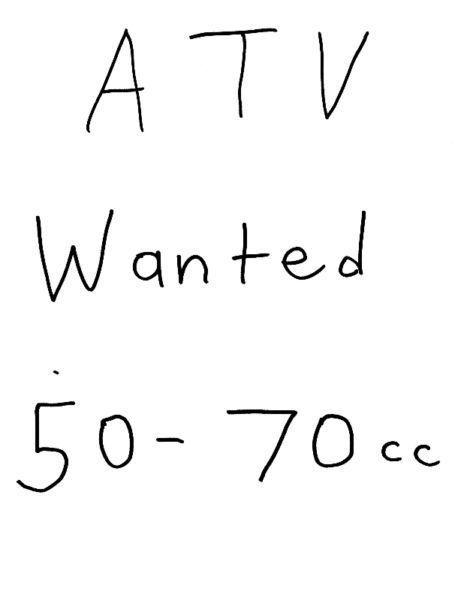 Wanted: 50cc atv: Wanted: