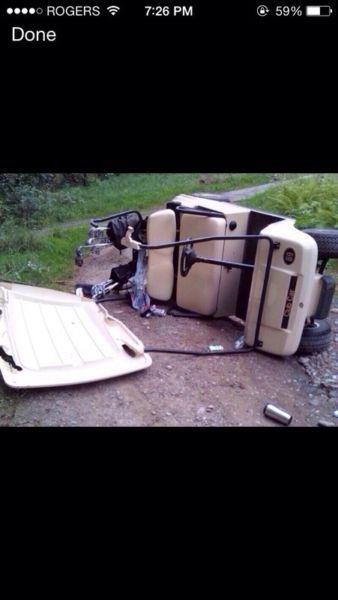 Wanted: !•! All GOLF CARTS Blown-up, Wrecked or Unwanted !•!