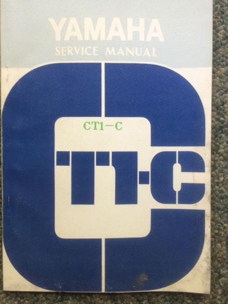 1971 Yamaha CT1-C Service Manual