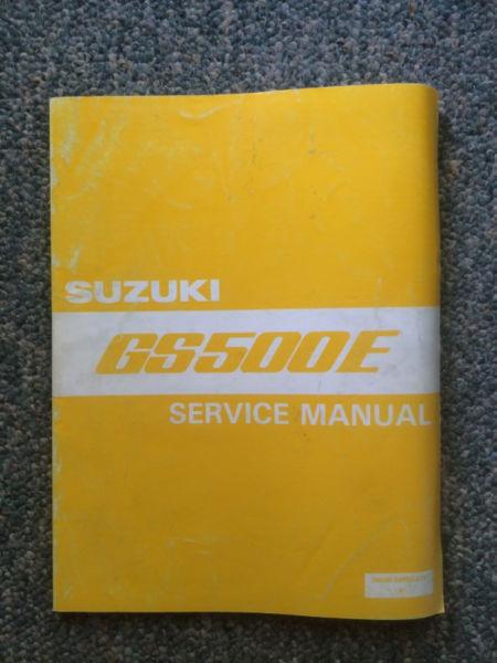 1989 Suzuki GS500E Service Manual