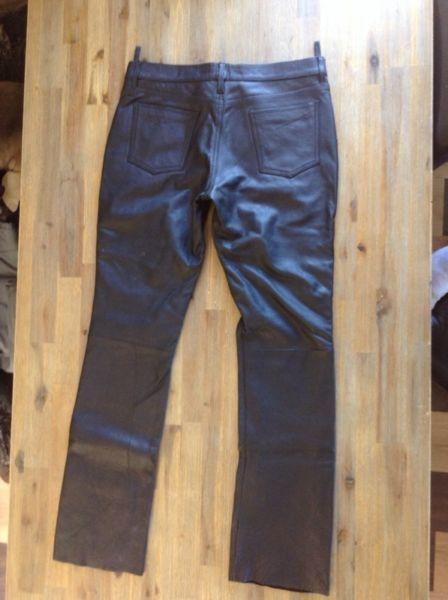 Leather riding pants