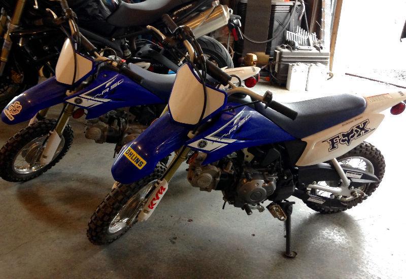 Two 2013 Yamaha TTR 50s for sale