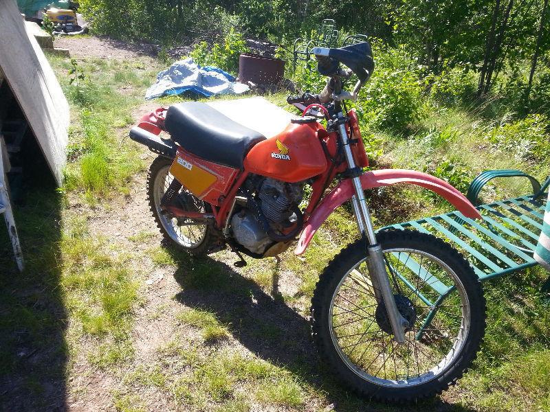 1980 honda xr 200 with papers