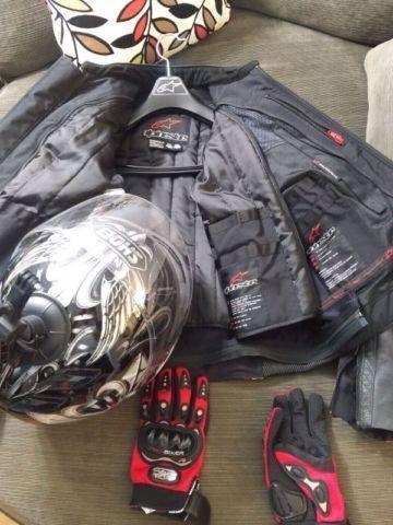Shoei helmet + MotoGP jacket