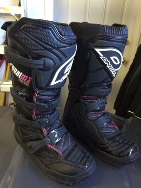O'Neal Motocross boots size 8 (women's)