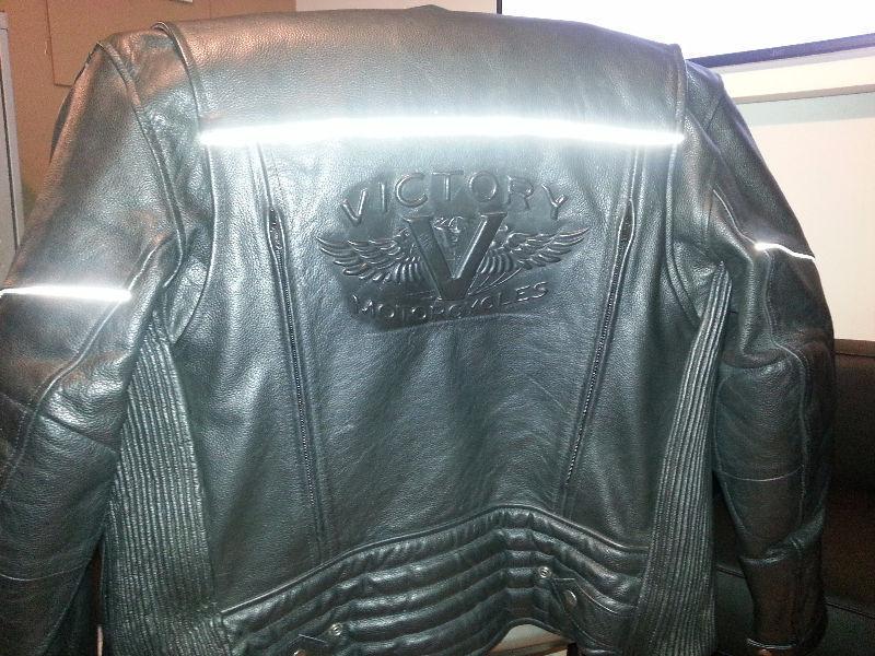 Leather Jacket (Victory) Black