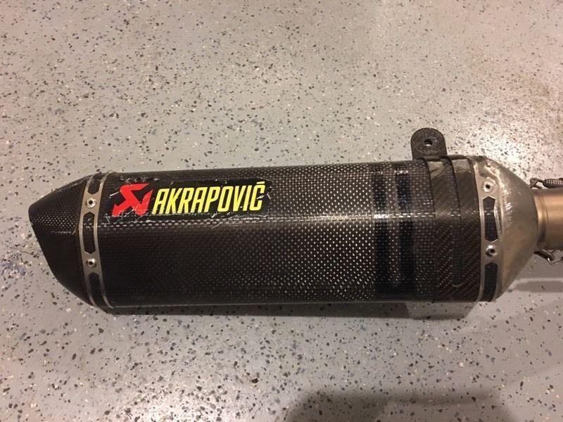 Akrapovic titanium exhaust system from 2008 Suzuki gsx-s 600