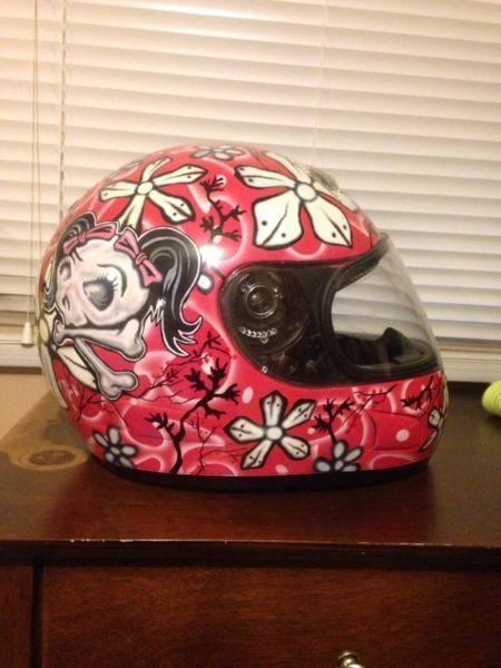 Custom hand painted KMC bike helmet