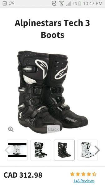 Alpinestar Tech 3 boots size 10 100 OBO sell round 310 online
