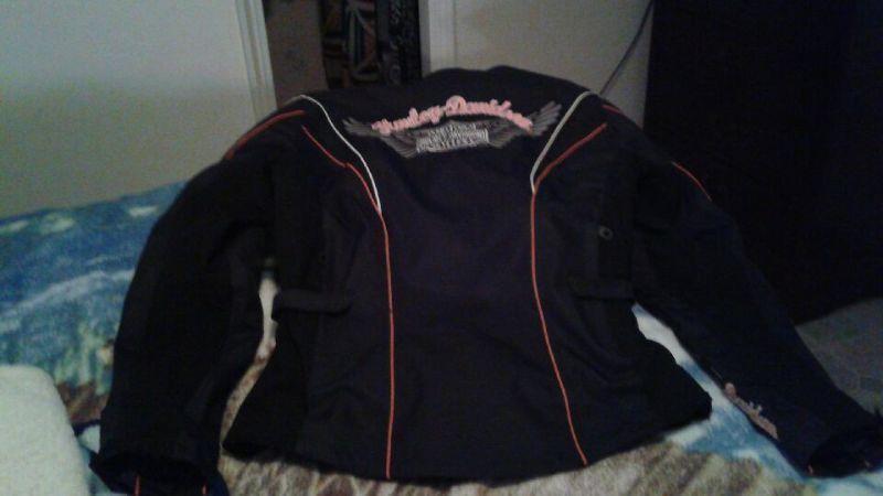 Harley Davidson Motorcycle Jacket - Ladies Tall Large